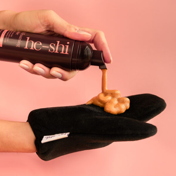 He-Shi Dark Foaming Mousse - Effortless, Streak-Free Self Tan with Quick Dry Formula - Image 8