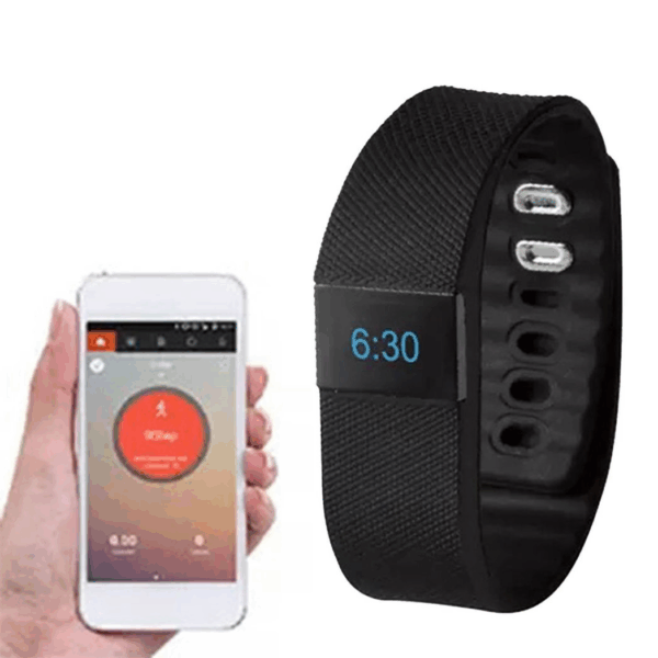 BAS-Tek Bluetooth Fitness Tracker - Sleek Black Activity Monitor Bracelet - Image 6
