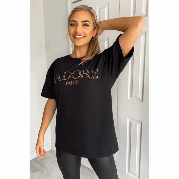 Chic J' Adore Paris Oversized Tee – Effortless Style for Every Occasion! - Image 3