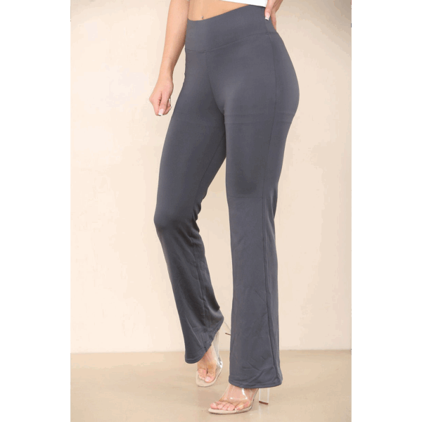Chic High-Waisted Flared Trousers: Effortless Style & Comfort - Image 7