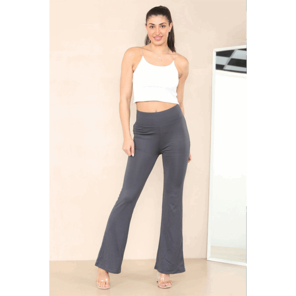 Chic High-Waisted Flared Trousers: Effortless Style & Comfort - Image 4