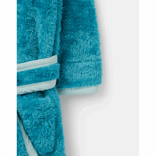 Busy Bees Boys Cozy Sherpa Fleece Dressing Gown - Perfect for Bedtime Cuddles! - Image 5