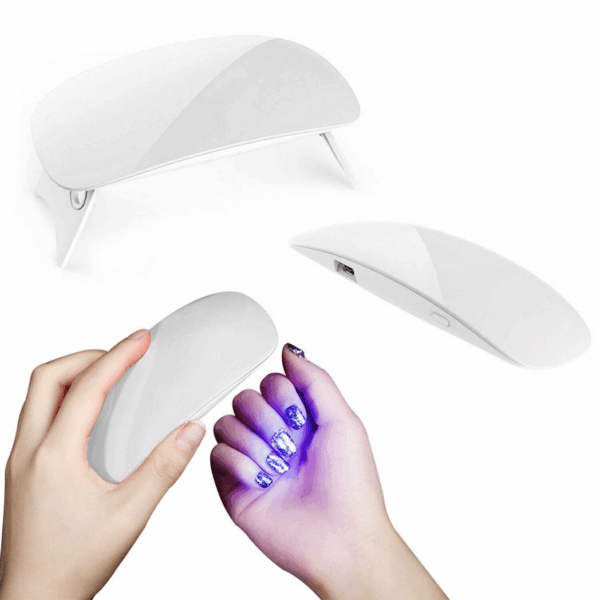 Envie 6W Mini UV LED Nail Lamp – Safe and Portable Gel Polish Curing Beads - Image 2
