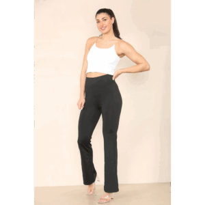 Chic High-Waisted Flared Trousers: Effortless Style & Comfort
