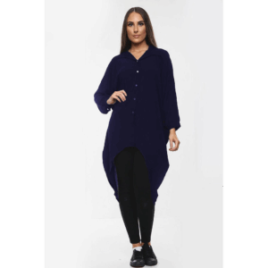 Chic High-Low Oversized Button Dress: Versatile Style for Every Occasion