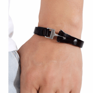 Stylish Men's Leather Anchor Bracelet - Perfect Gift for Any Occasion!