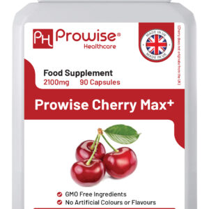 Cherry Max+ 2100mg: High-Potency Montmorency & Black Cherry Vegan Capsules