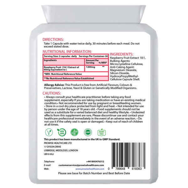 Ultimate Fat-Burn Duo: Prowise Raspberry Ketones & Garcinia Cambogia Blend - Image 3