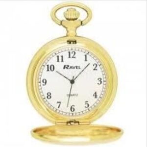 Ravel Gilt Pocket Watch R1001.03: Timeless Elegance with Classic Quartz Precision