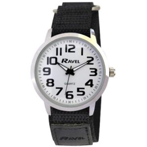 Ravel Men's Velcro Sports Watch - Bold Arabic Dial & Comfort Fit Strap