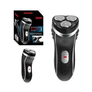 Bauer 3-Head Rechargeable Rotary Shaver - Cordless Convenience & Precision!