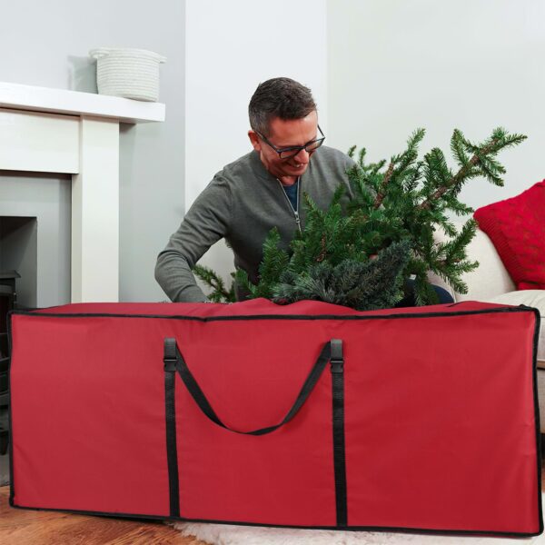 VINSANI Red Xmas Storage Bag - Protect Your Tree in Style! - Image 8