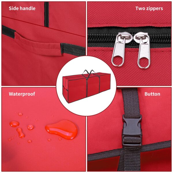 VINSANI Red Xmas Storage Bag - Protect Your Tree in Style! - Image 2