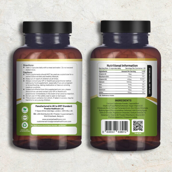Vegan Vital Multivitamins: Essential 8 Nutrients for Optimal Health - Image 2
