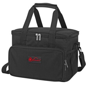 VINSANI Black Insulated Cooler Bag - Leak-Proof & Portable for Outdoor Fun