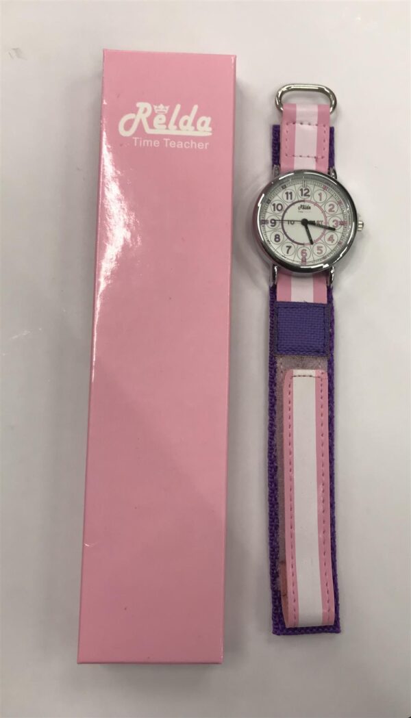 Relda Girls' Analogue Watch with Velcro Strap - Easy Read, Fun Style!