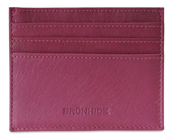 Brunhide Slim Leather RFID Credit Card Holder - Sleek & Secure Design - Image 2