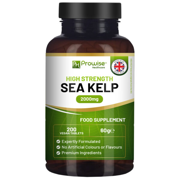 Powerful Sea Kelp 2000mg - Vegan Iodine Boost | 200 Tablets | Prowise UK Made - Image 6