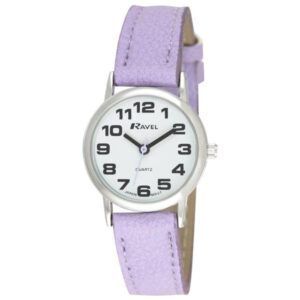 Ravel Classic Women's Purple Leather Strap Watch - Timeless Elegance