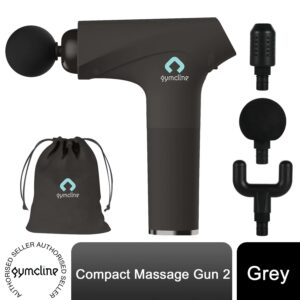 Gymcline Compact Massage Gun: Power Up Recovery with 3 Speeds & 5-Hour Battery!