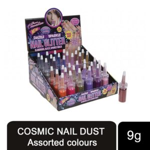 Cosmic Nail Glitter Dust: 9G Assorted Colors for Dazzling Nail Art