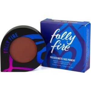 Folly Fire Dark Mauve Pressed Matte Face Pigment: Bold Beauty Unleashed!
