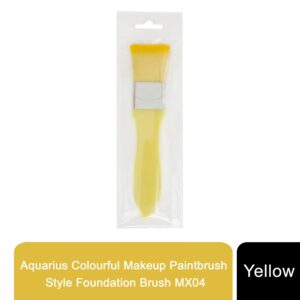 Envie MX04 Yellow Hypoallergenic Foundation Brush - Vibrant & Versatile!