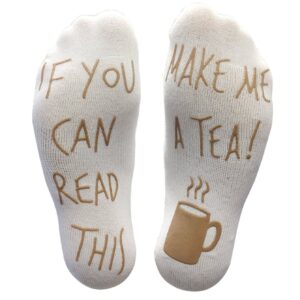 Cozy 'Make Me A Tea' Socks – Perfect Gift for Tea Lovers!