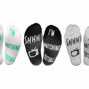 Shhh, I'm Watching Football: Cozy Ankle Socks for Ultimate Game Day Comfort!