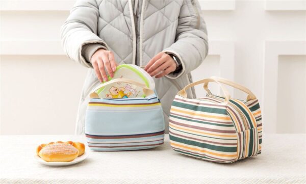 Vinsani Insulated Canvas Lunch Bag - Stylish, Lightweight & Reusable Cooler