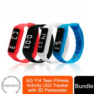 Aquarius AQ 114 Kids Fitness Tracker: 3D Pedometer & Activity Monitor