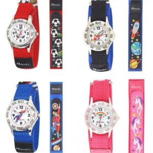 Ravel Kids Velcro Nylon Watch - Fun Designs, Easy Time-Telling, R1507