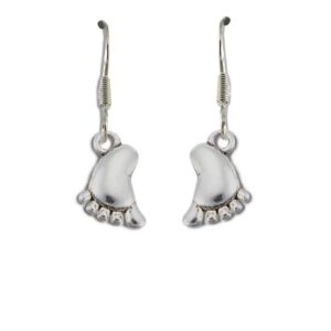 Precious Baby Foot Drop Earrings - Heartfelt Gift for New Beginnings