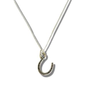 Charm of Luck: Sterling Silver Horseshoe Necklace for Every Special Occasion