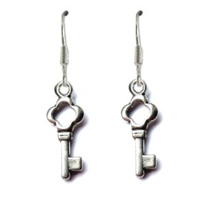 Silver Plated Key Drop Earrings: A Heartfelt Gift for Any Special Occasion