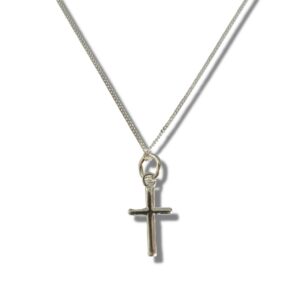 Timeless Mini Sterling Silver Cross Necklace - Perfect Gift for Any Occasion!