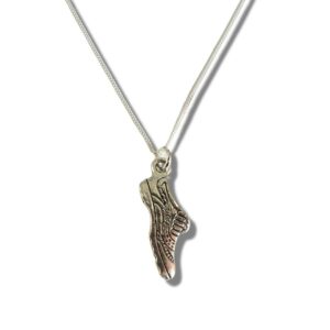 Silver Running Shoe Charm Necklace - Perfect Gift for Runners & Active Women