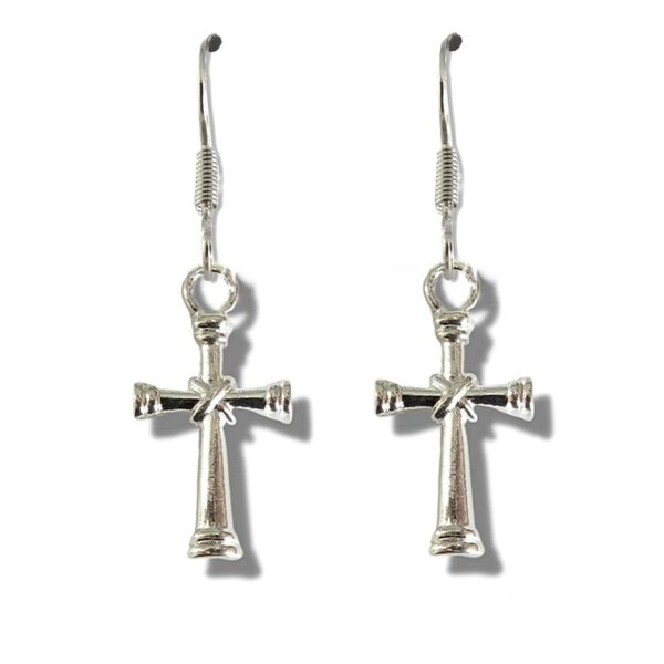 Elegant Silver Plated Cross Drop Earrings - Perfect Gift for Every Occasion!