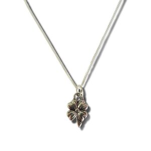 Blooms of Elegance: Sterling Silver Flower Necklace Gift for Loved Ones