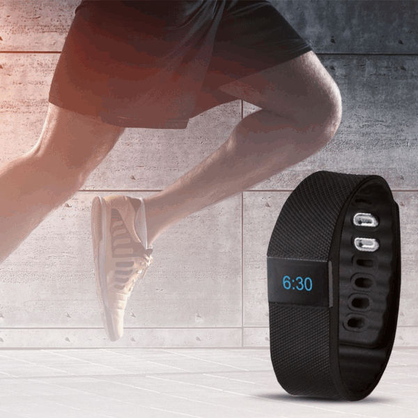 BAS-Tek Bluetooth Fitness Tracker - Sleek Black Activity Monitor Bracelet - Image 5