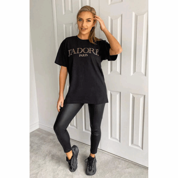 Chic J' Adore Paris Oversized Tee – Effortless Style for Every Occasion! - Image 4
