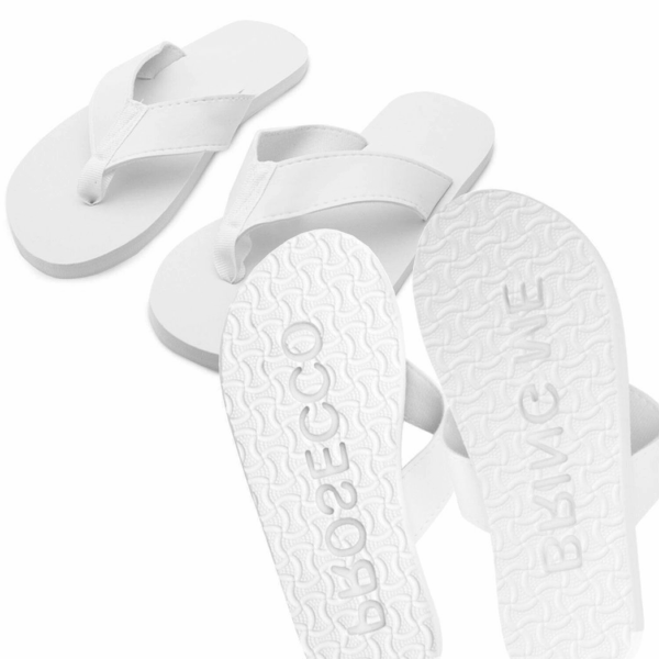 Flo 'Bring Me Prosecco' Sand Imprint Flip Flops - Stylish Comfort for Summer! - Image 2