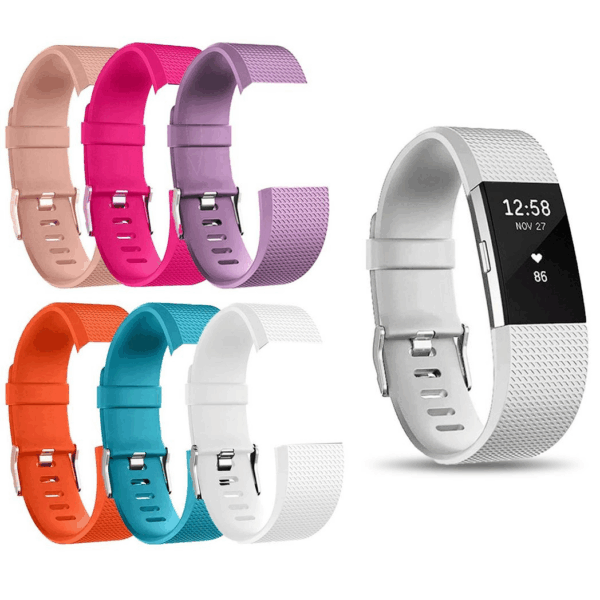 Stylish Aquarius Adjustable Replacement Straps for Fitbit Charge 2 - Metal Clasp - Image 2