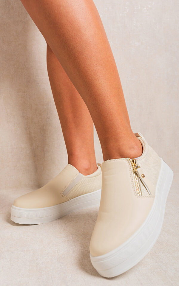 Andrea Urban Chic Zipper Slip-On Trainers - Effortless Style & Comfort! - Image 8