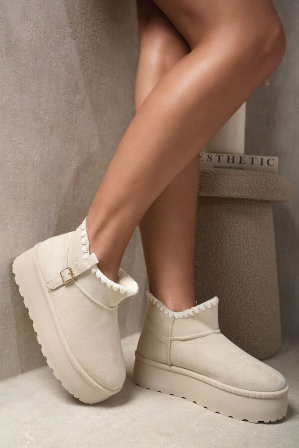 Debra Cozy Fur-lined Platform Ankle Boots - Chic Warmth for Cold Days! - Image 8