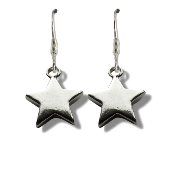 Celestial Charm: Sterling Silver Star Drop Earrings for Every Celebration