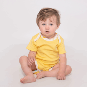 Premium Little Ducks Baby Vests - 100% Organic Cotton, Pack of 2