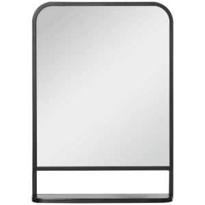 Stylish Square Wall Mirror with Shelf - Modern Home Decor & Utility, 70x50cm